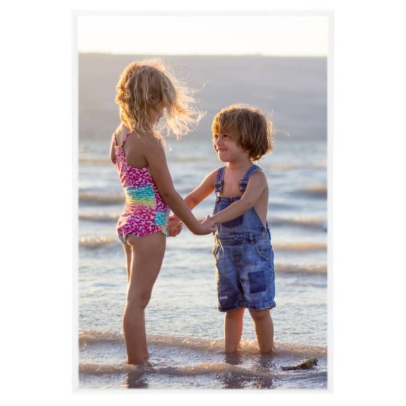 3 db fehér MDF fali/asztali fényképkeret 21 x 29,7 cm