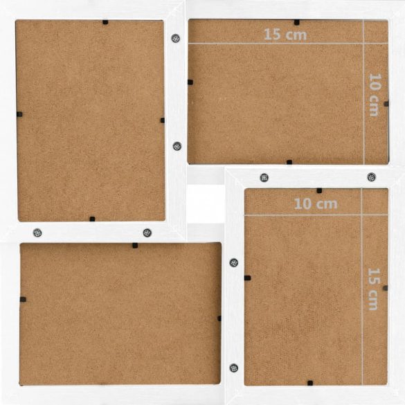 fehér MDF fényképkeretszett 24 db 10 x 15 cm-es képhez