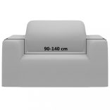 szürke sztreccs poliészterdzsörzé kanapé védőhuzat