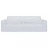 3-személyes fehér sztreccs poliészterdzsörzé kanapé-védőhuzat