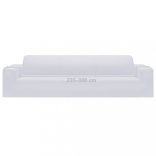 4-személyes fehér sztreccs poliészterdzsörzé kanapé-védőhuzat