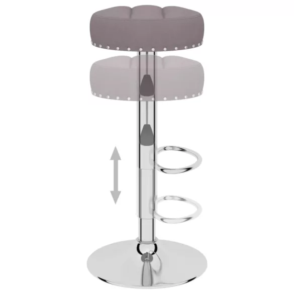 2 db tópszínű szövet bárszék