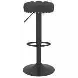 2 db fekete bársony bárszék