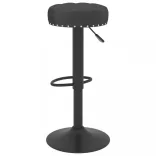 2 db fekete bársony bárszék