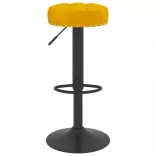 2 db mustársárga bársony bárszék