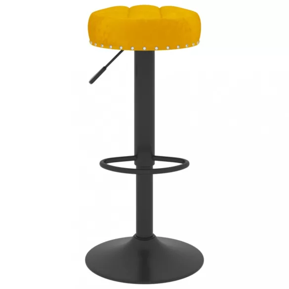 2 db mustársárga bársony bárszék