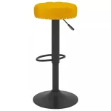 2 db mustársárga bársony bárszék