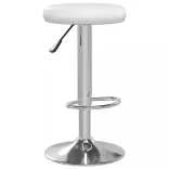 2 db fehér műbőr bárszék