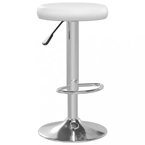 2 db fehér műbőr bárszék