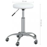 fehér műbőr forgó irodaszék