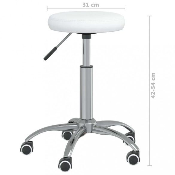 fehér műbőr forgó irodaszék