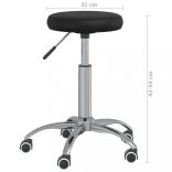 fekete műbőr forgó irodaszék