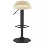 2 db krémszínű bársony bárszék