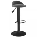 2 db sötétszürke bársony bárszék