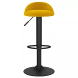 2 db sárga bársony bárszék