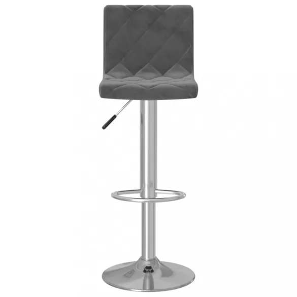 2 db sötétszürke bársony bárszék