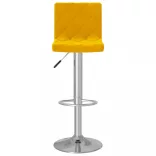 2 db mustársárga bársony bárszék