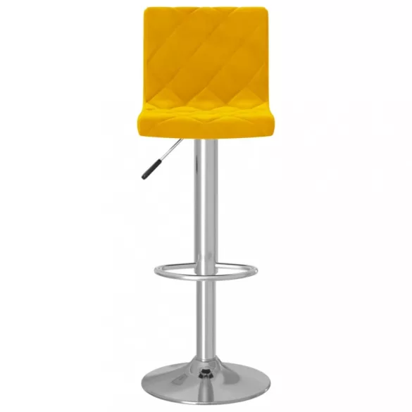 2 db mustársárga bársony bárszék