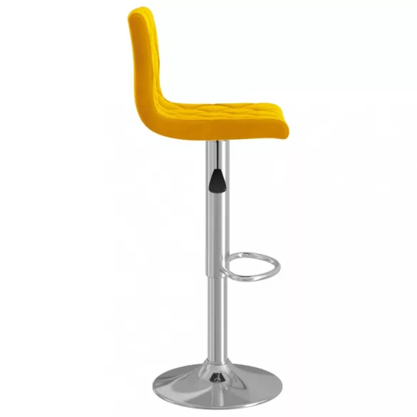 2 db mustársárga bársony bárszék