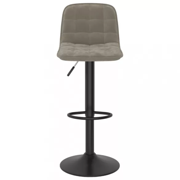 2 db világosszürke bársony bárszék