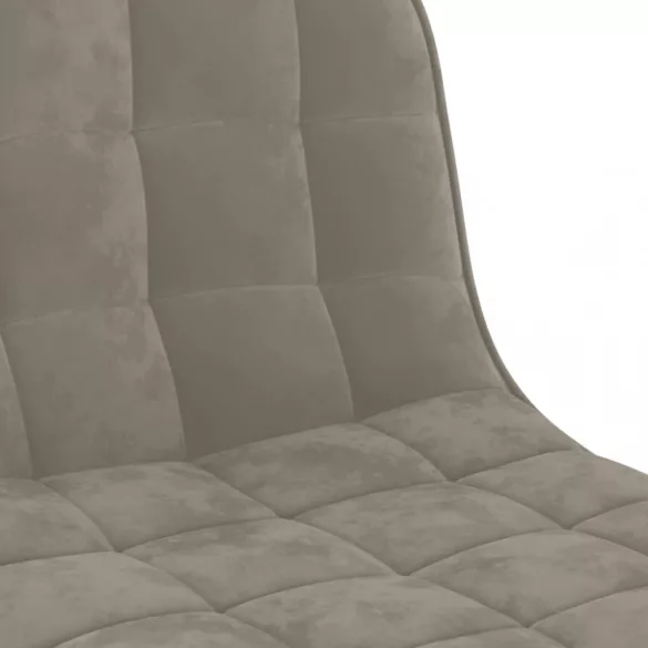 2 db világosszürke bársony bárszék