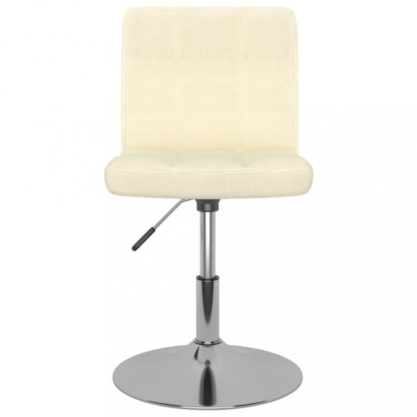 2 db krémszínű szövet forgó étkezőszék