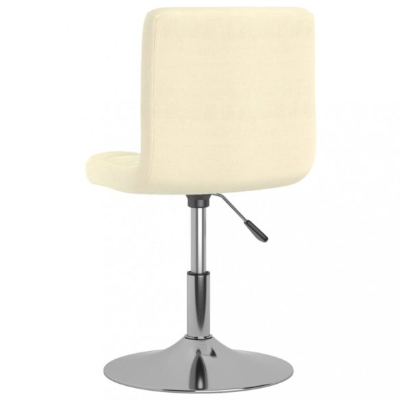 2 db krémszínű szövet forgó étkezőszék