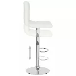 fehér műbőr bárszék