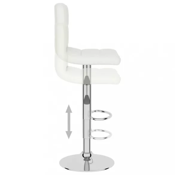 fehér műbőr bárszék