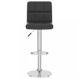 fekete műbőr bárszék