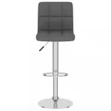 2 db sötétszürke szövet bárszék