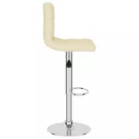 2 db krémszínű szövet bárszék