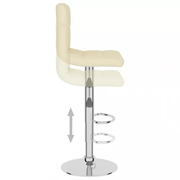 2 db krémszínű szövet bárszék