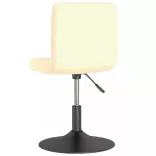 2 db krémszínű bársony forgó étkezőszék