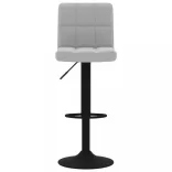 2 db világosszürke bársony bárszék