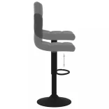 2 db sötétszürke bársony bárszék