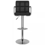 2 db fekete műbőr bárszék