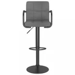 2 db világosszürke szövet bárszék