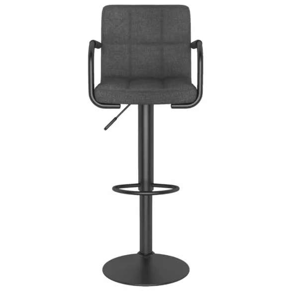 2 db sötétszürke szövet bárszék