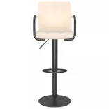 2 db krémszínű szövet bárszék