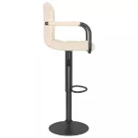 2 db krémszínű szövet bárszék