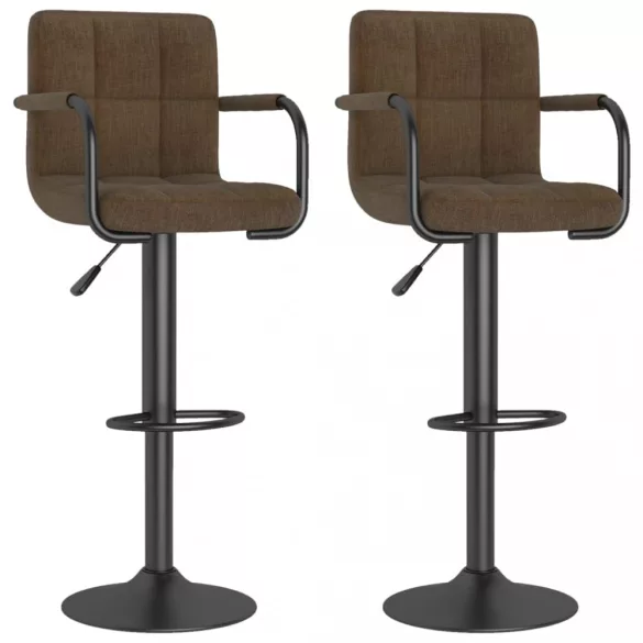 2 db barna szövet bárszék