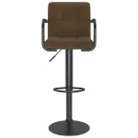 2 db barna szövet bárszék