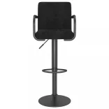 fekete bársony bárszék