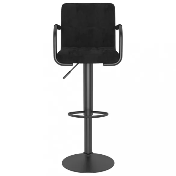 fekete bársony bárszék