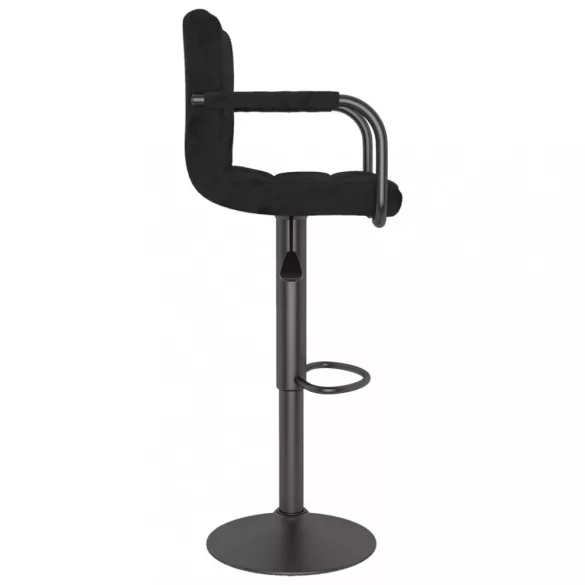 fekete bársony bárszék