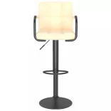 2 db krémszínű bársony bárszék