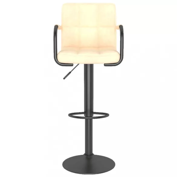 2 db krémszínű bársony bárszék