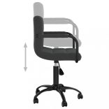 fekete bársony forgó irodaszék