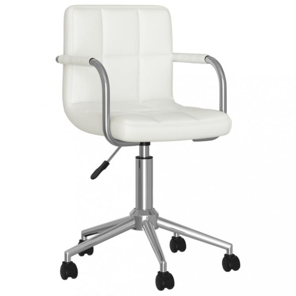 fehér műbőr forgó irodaszék